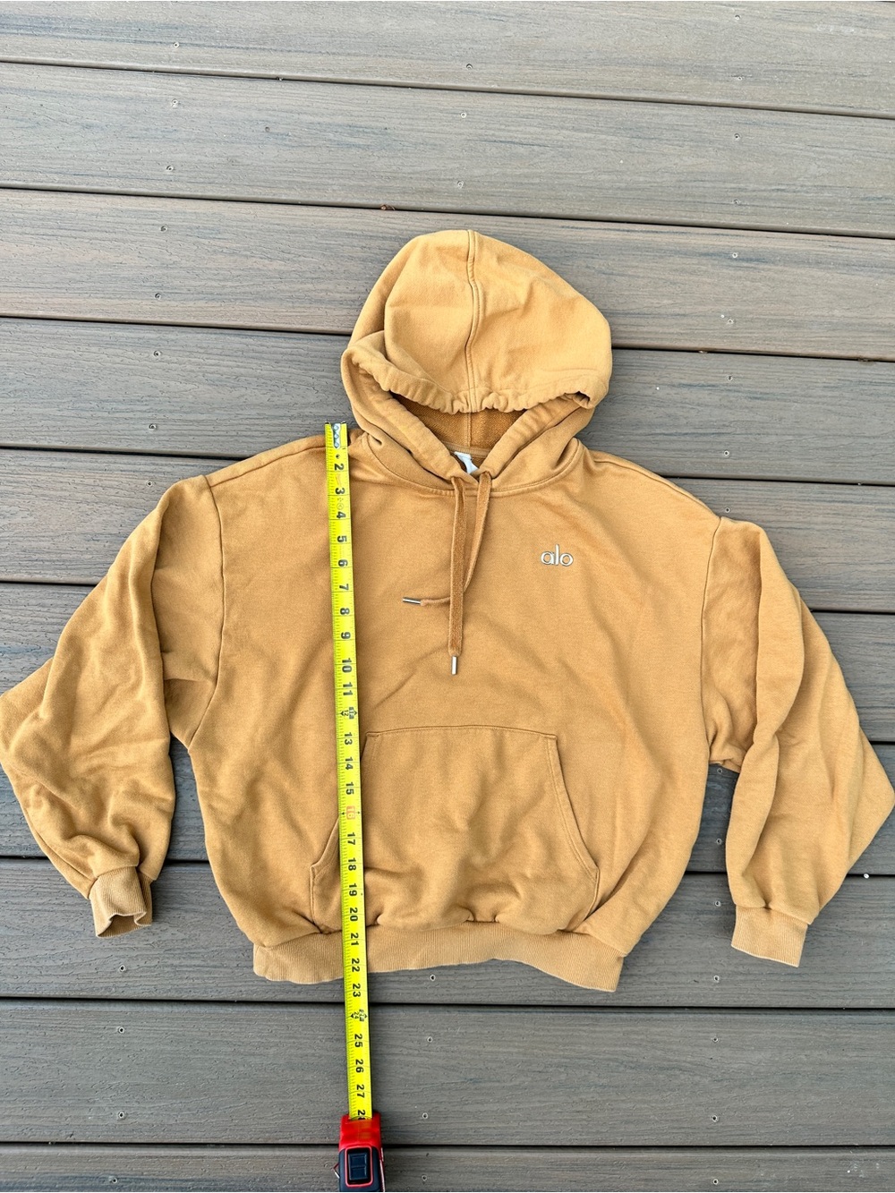 ALO Accolade Hoodie in Toffee Medium - Picture 6 of 7
